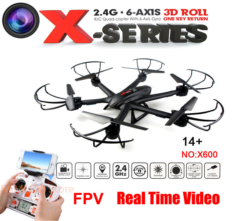 Drone MJX X600 Hexacoptero 3D com Câmera e Wifi para Celular